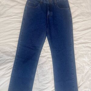 Straight-Leg Men's Jeans in Deep Indigo
